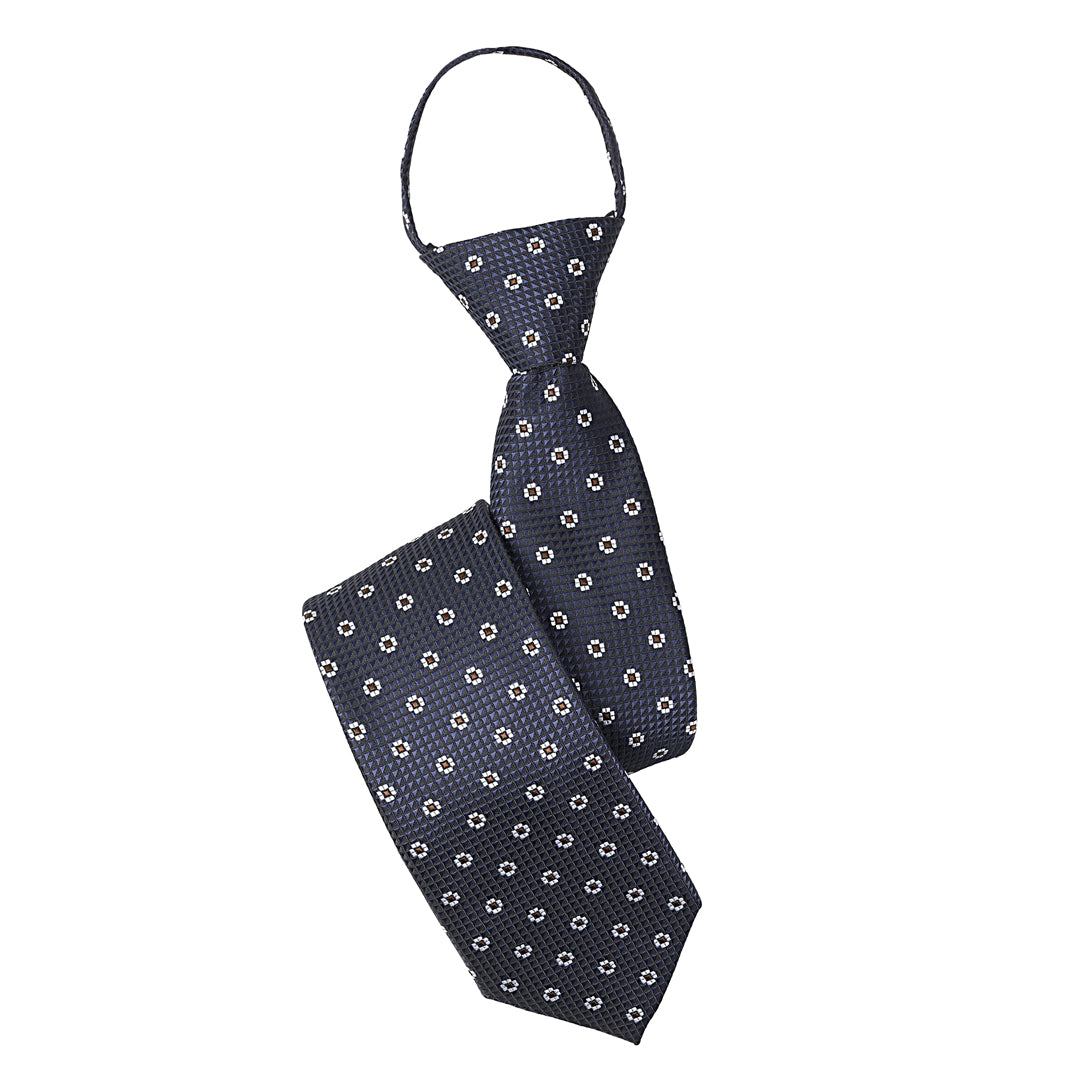 ワンタッチネクタイ 7cm ビジネス 仕事 ストライプ チェック 30446