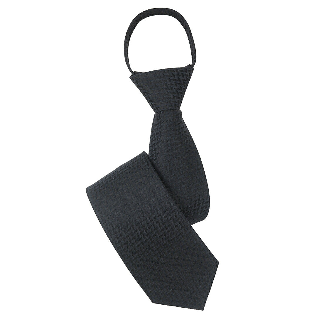 ワンタッチネクタイ 簡単 ジッパー式 ( 大剣幅 8cm ) ネイビー スーツ ジャケット30787